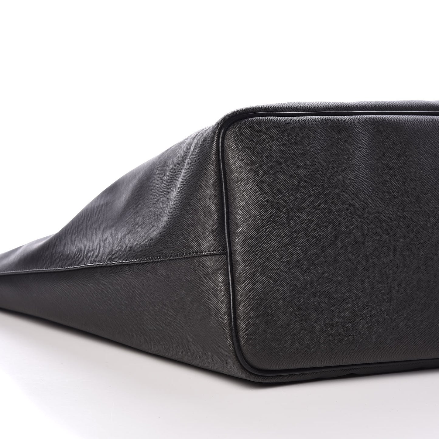 Textured Coated Canvas Favelas Large Antigona Tote Black