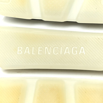 Balenciaga Technical 3D Recycled Knit Bi-Color Womens Speed 2.0 Transparent Sole Sneakers 37 Black White 6 of 6