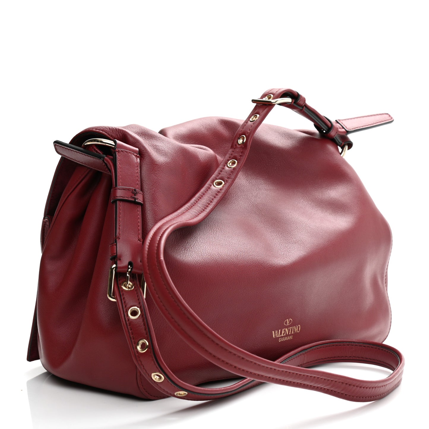 Smooth Calfskin Bloomy Crossbody Bag Rosso Valentino