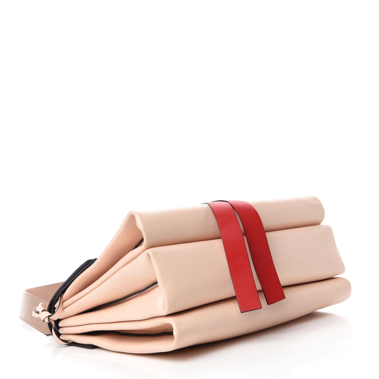 Valentino Garavani Smooth Calfskin Medium VRing Shoulder Bag Rose Cannelle Light Ivory Cerise 4 of 10