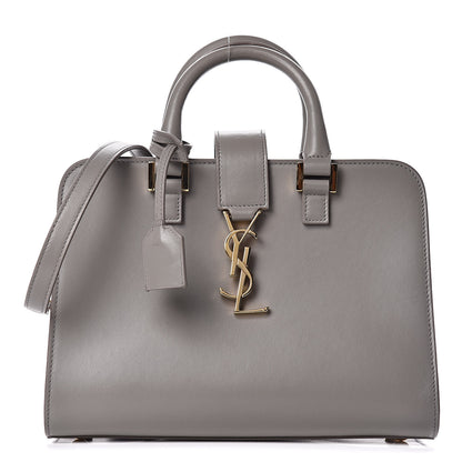 Saint Laurent Calfskin Monogram Baby Cabas Fog 1 of 12