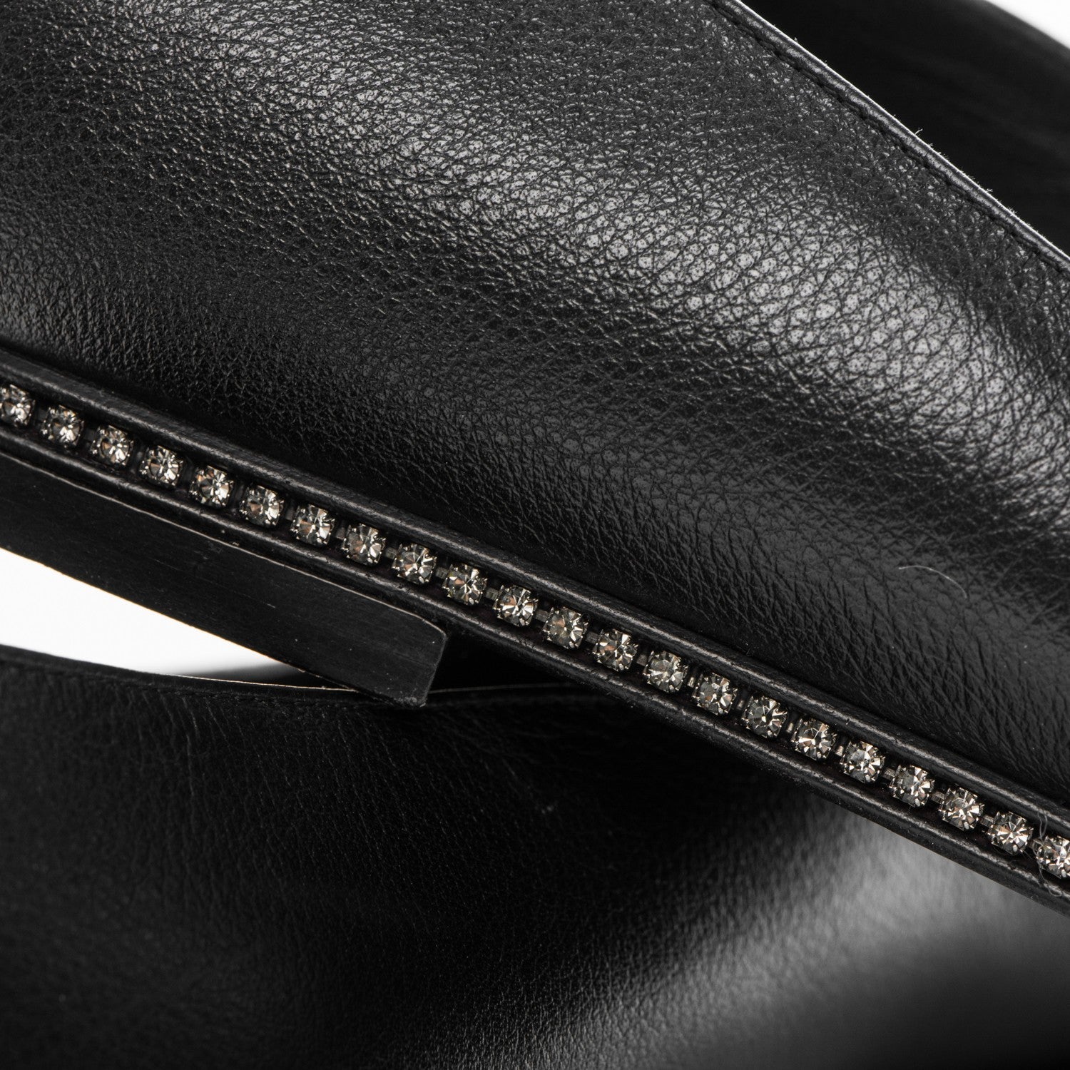 Chanel Patent Lambskin Crystal CC Cap Toe Ballerina Flats 39 Black 7 of 8