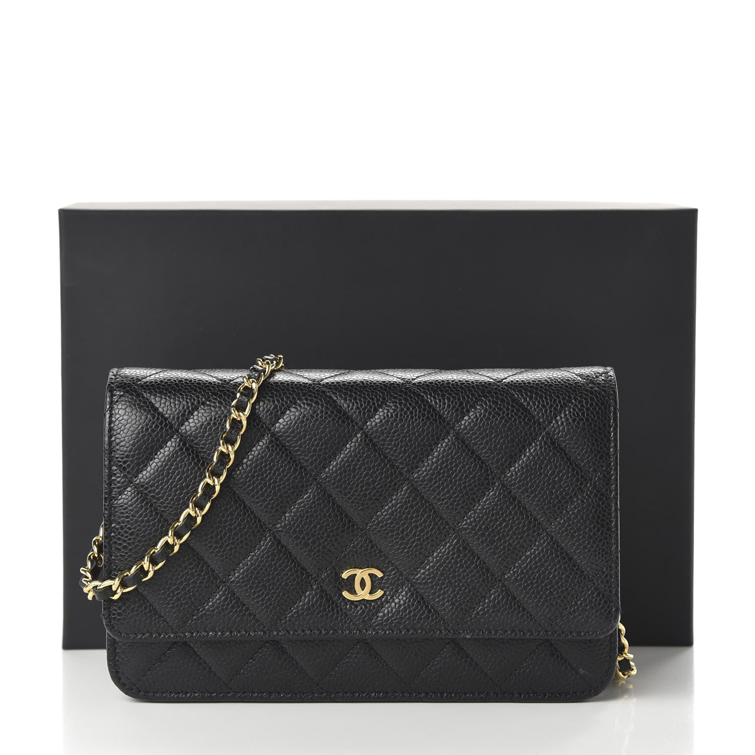 Chanel Caviar Quilted Wallet On Chain WOC Black 11 of 15