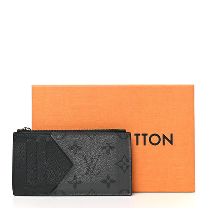 Louis Vuitton Reverse Monogram Eclipse Taiga Coin Card Holder 8 of 8