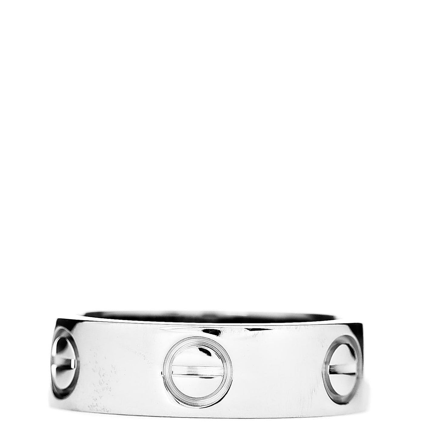 18K White Gold 5.5mm LOVE Ring 50 5.25