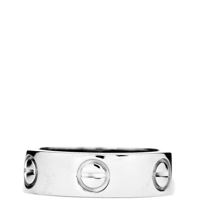 Cartier 18K White Gold 5.5mm LOVE Ring 50 5.25 3 of 4