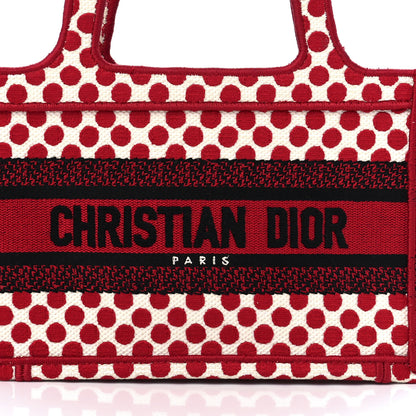 Christian Dior Canvas DiorAmour Dots Mini Book Tote Red 8 of 11