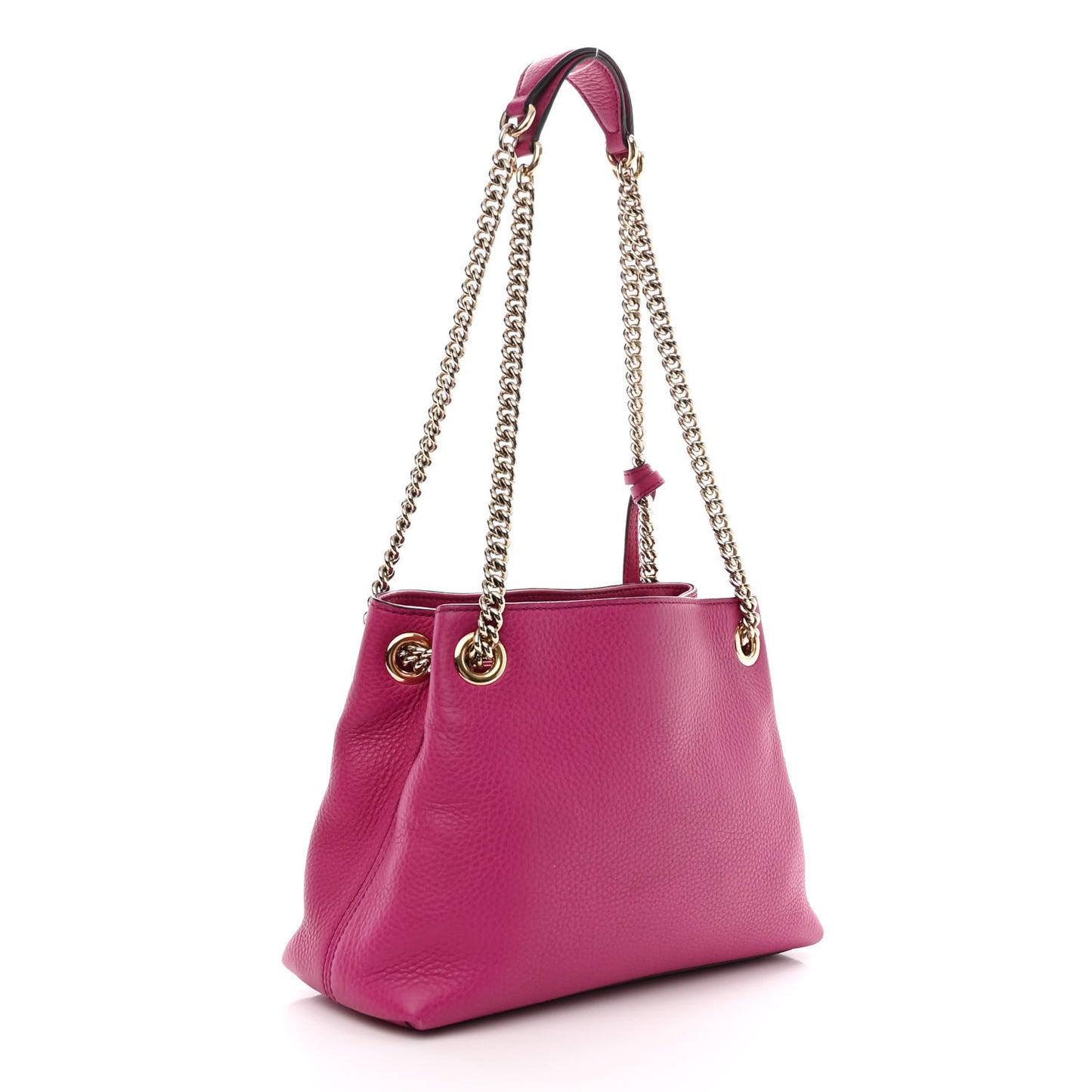 Cellarius Calfskin Small Soho Chain Shoulder Bag Bright Bouganville