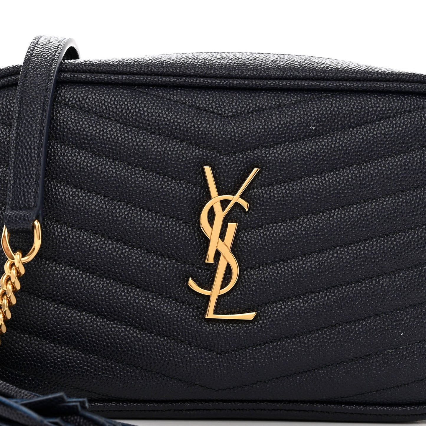 Grain De Poudre Matelasse Monogram Mini Lou Camera Bag Deep Marine