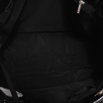 Chanel Patent Quilted Chic and Glitter Large Tote Black 5 of 7