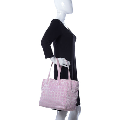 Chanel Nylon Travel Large Tote Pink 2 of 9
