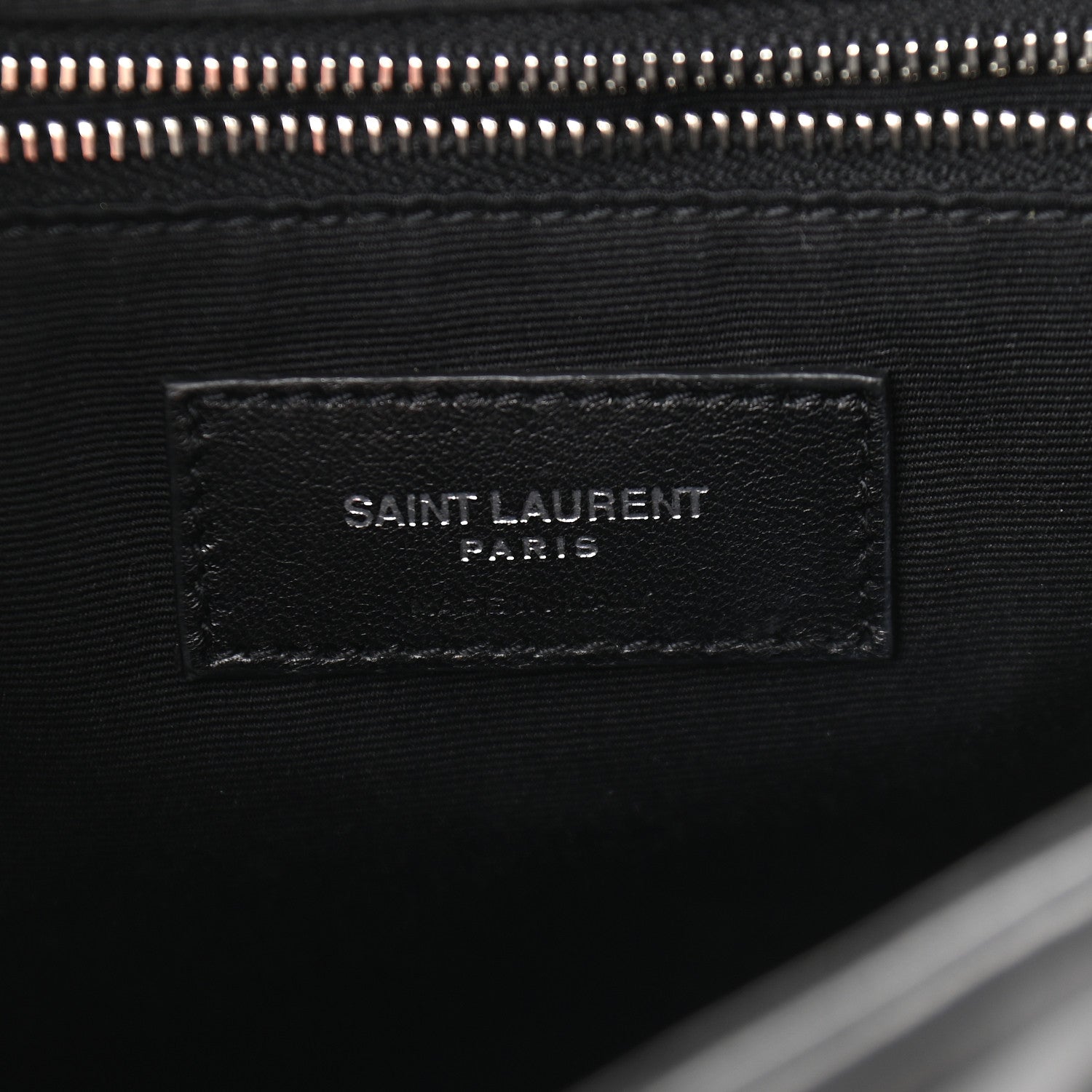 Saint Laurent Calfskin Y Quilted Monogram Small Loulou Backpack Black 6 of 13