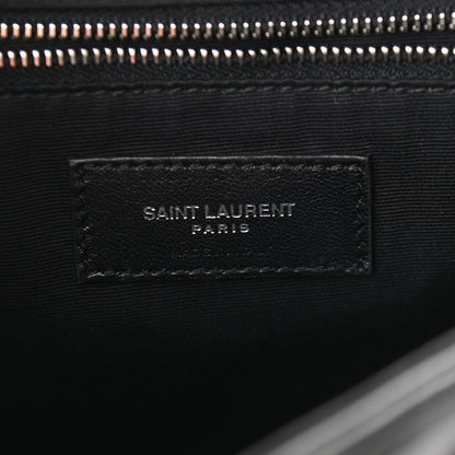 Saint Laurent Calfskin Y Quilted Monogram Small Loulou Backpack Black 6 of 13