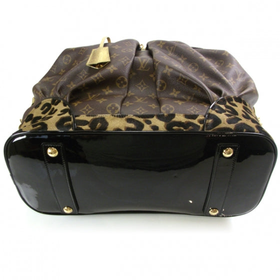 Monogram Leopard Pleated Steamer Bag LTD ED