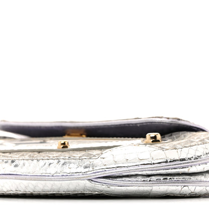 Fendi Snakeskin Nylon Vanity Mirror Clutch Transparent 10 of 14