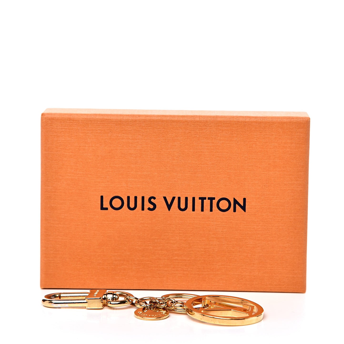 LV Circle Bag Charm Key Holder Gold