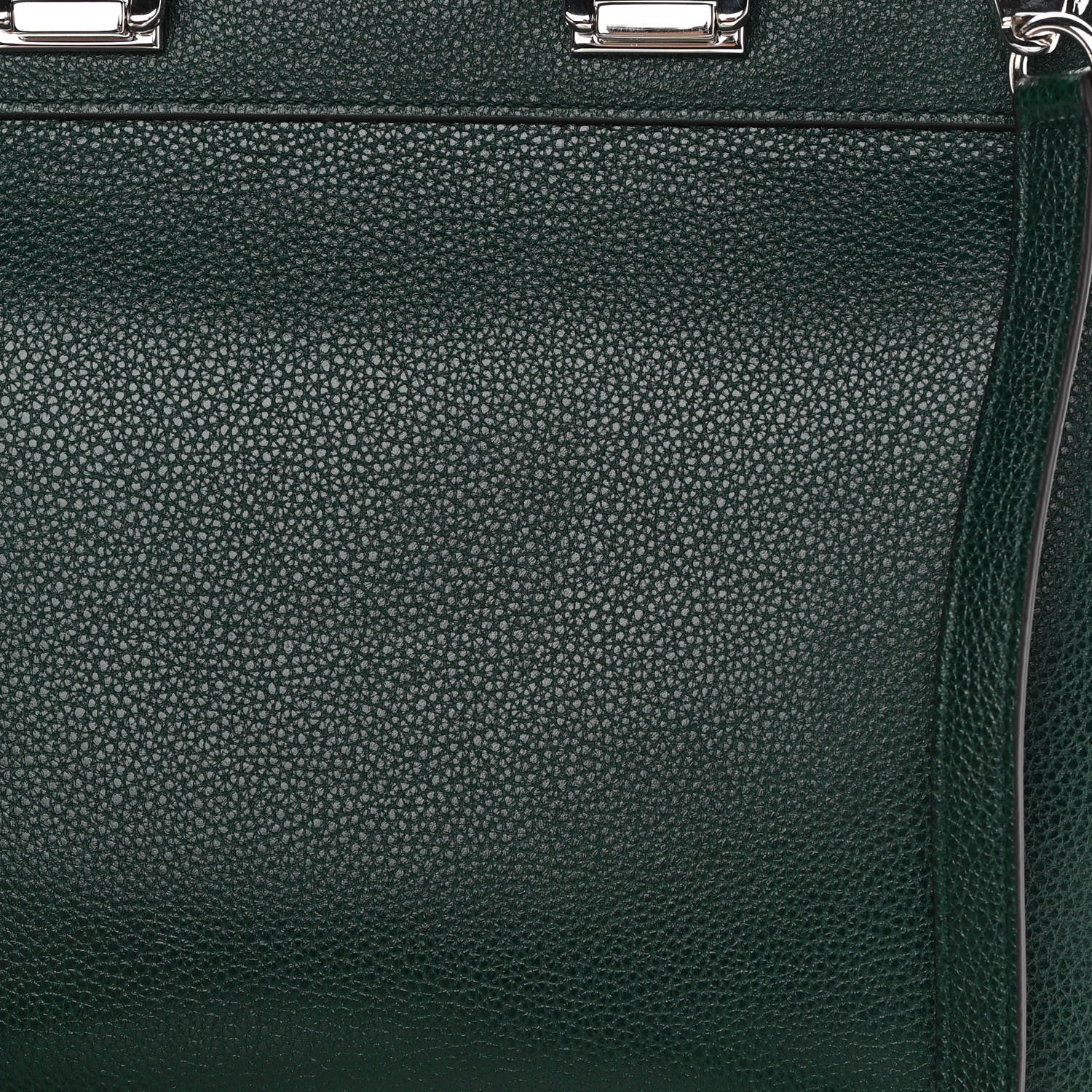 Gucci Grainy Calfskin Small Zumi Top Handle Bag Vintage Green 11 of 11