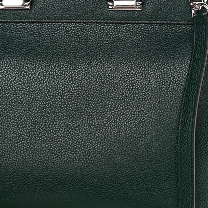 Gucci Grainy Calfskin Small Zumi Top Handle Bag Vintage Green 11 of 11