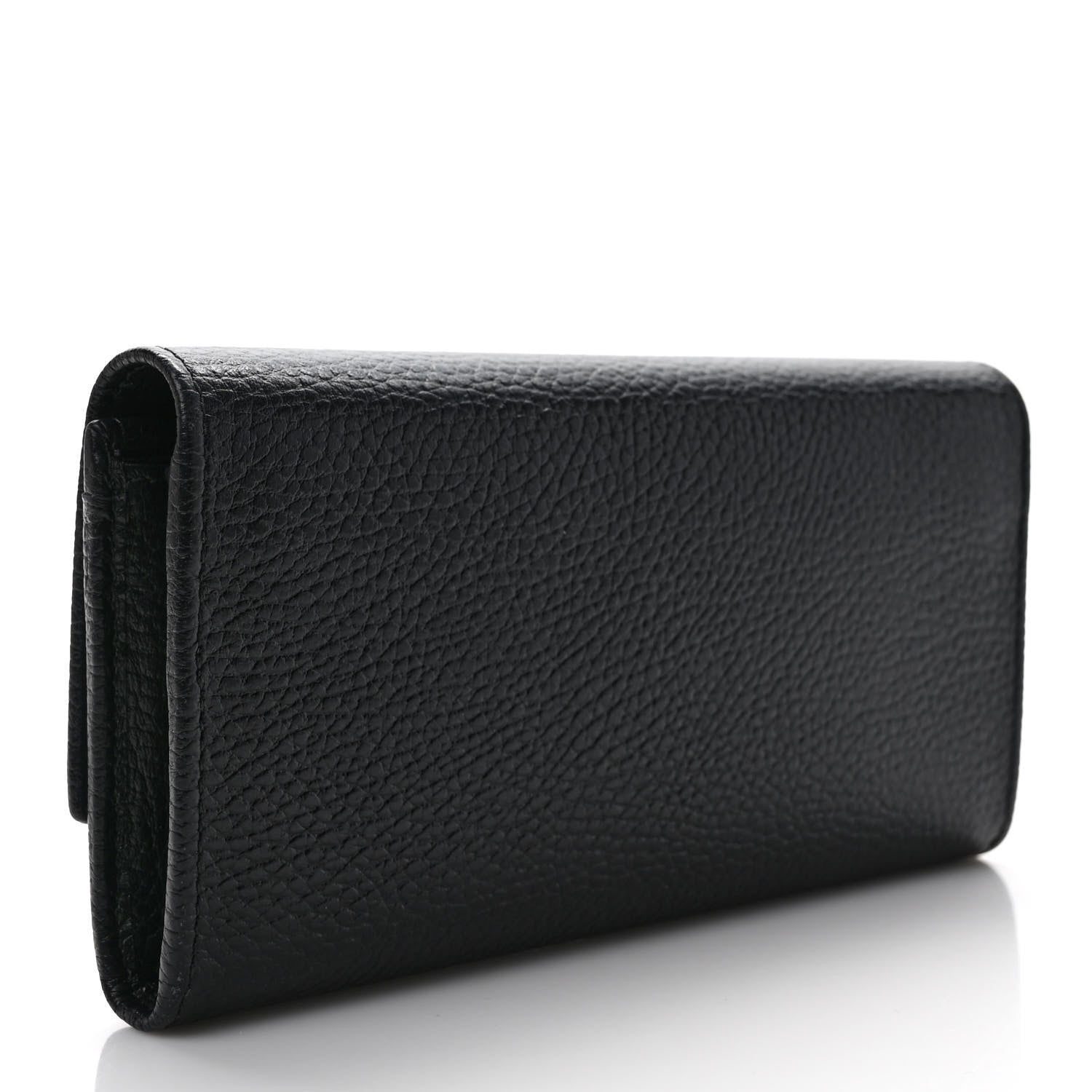 Gucci Dollar Calfskin GG Marmont Continental Wallet Black 3 of 7