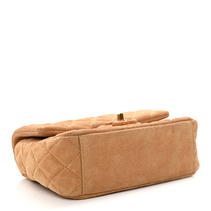 Chanel Suede Quilted Mini Flap Dark Beige 4 of 11