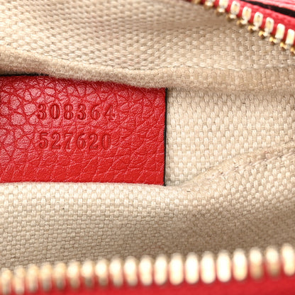 Gucci Pebbled Calfskin Small Soho Disco Bag Tabasco Red 7 of 11