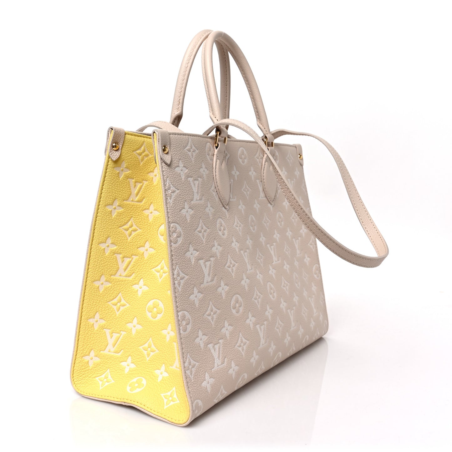 Empreinte Monogram Spring In The City Onthego MM Beige Pink Yellow
