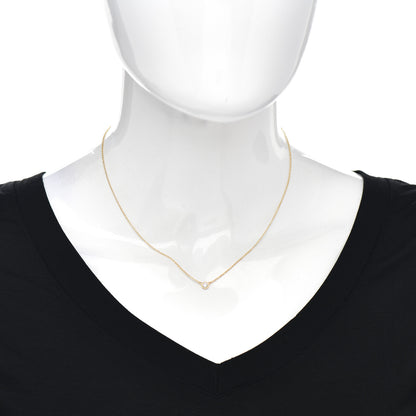 Tiffany 18K Yellow Gold Diamond .14ct Elsa Peretti Diamonds by the Yard Pendant Necklace 2 of 4