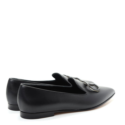 Valentino Garavani Nappa Vlogo Loafers 38 Black 4 of 10