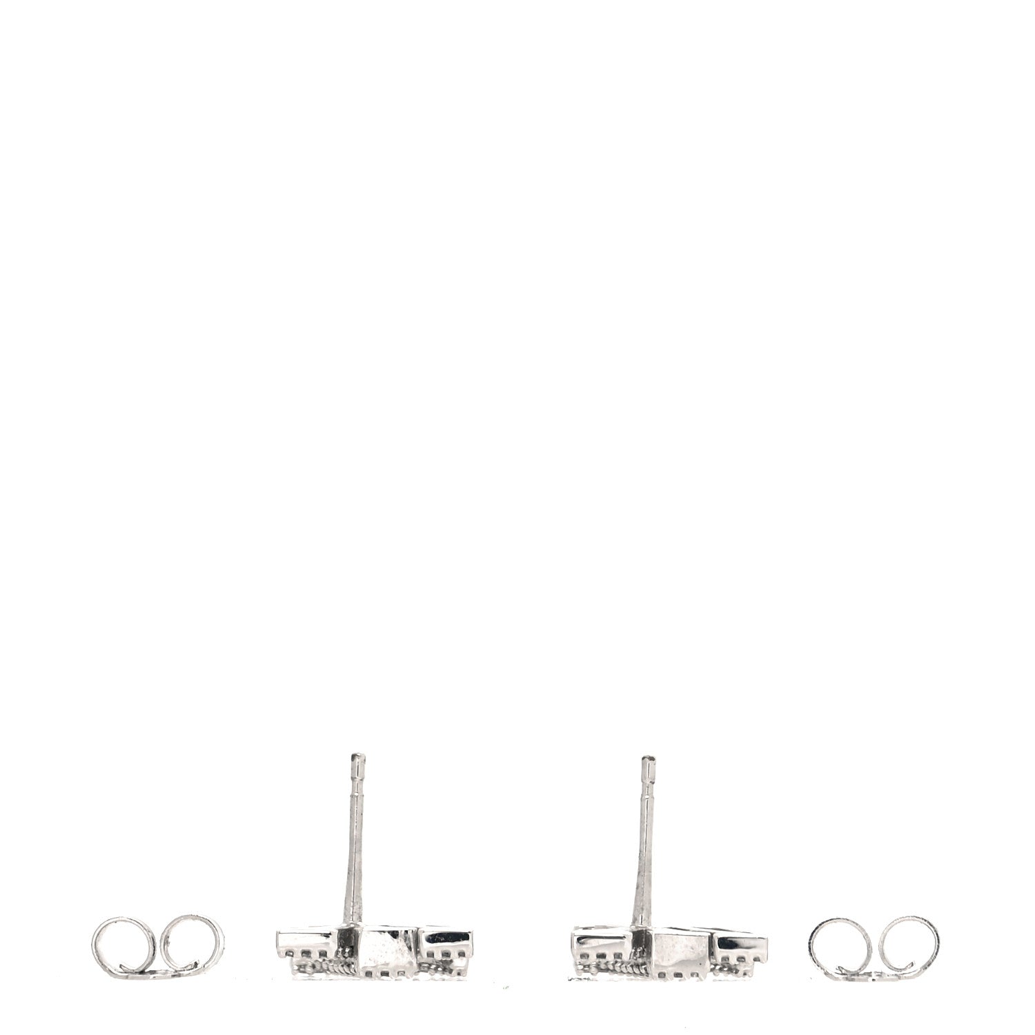 Louis Vuitton Crystal LV Iconic Earrings Silver 3 of 5