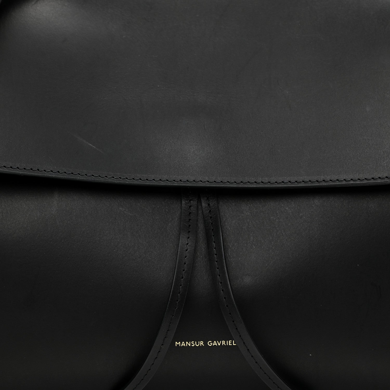 Mansur Gavriel Calfskin Lady Bag Black Flamma 8 of 9