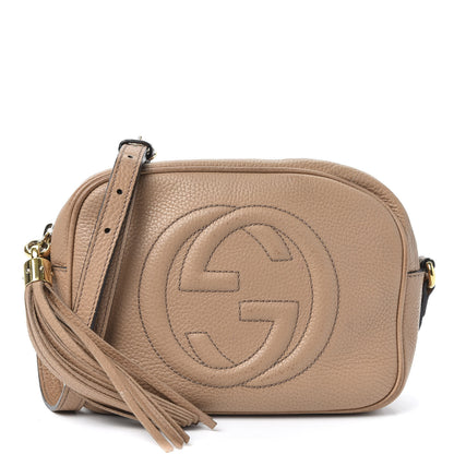 Gucci Pebbled Calfskin Small Soho Disco Bag Rose Beige 1 of 14
