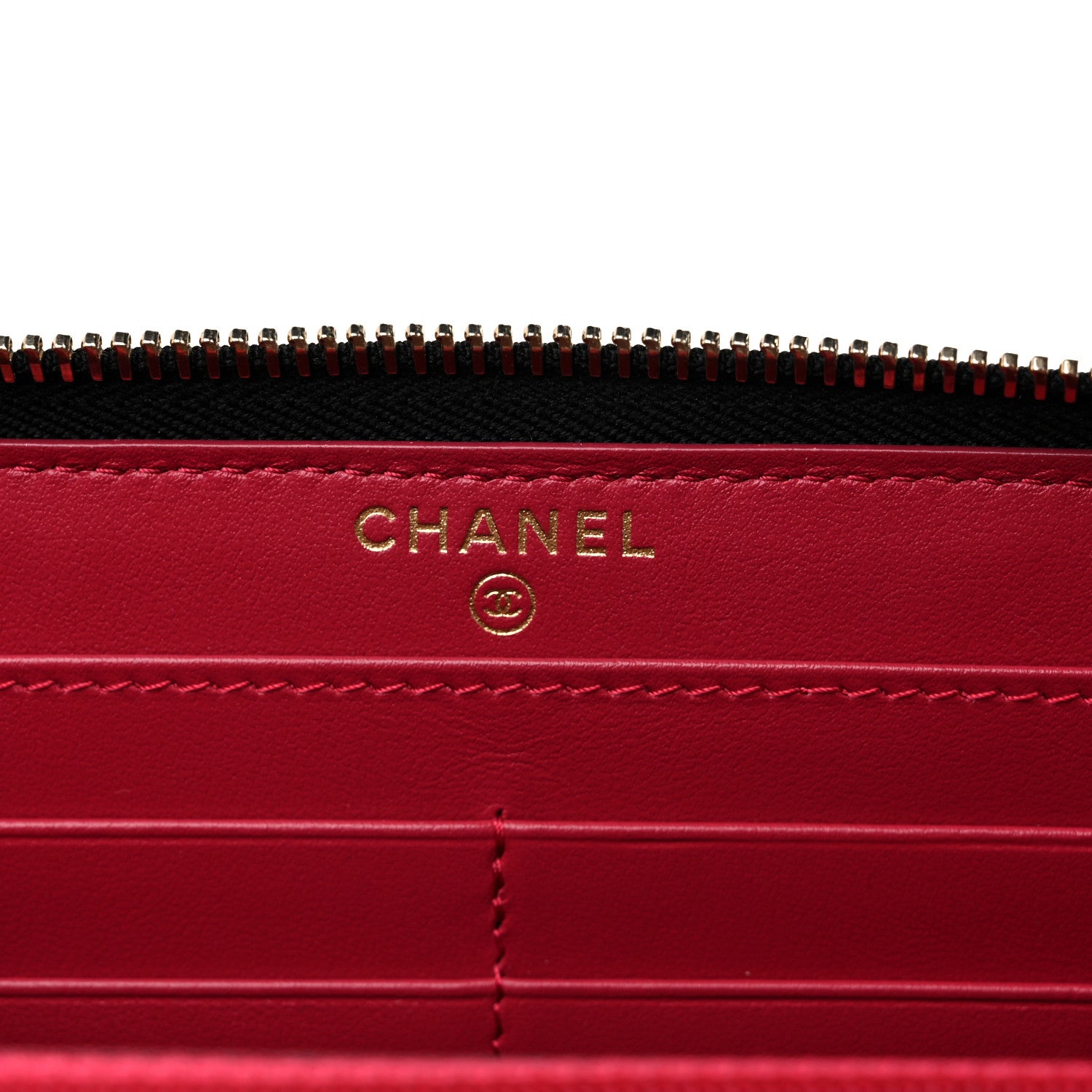 Chanel Shiny Goatskin Quilted Chanel 19 Long Zipped Around Wallet Black 6 of 13