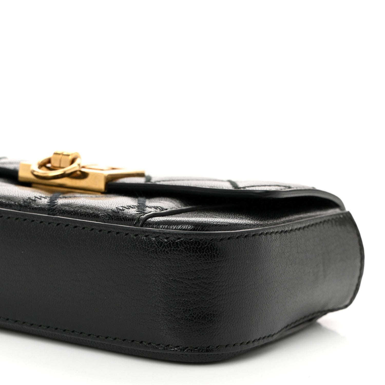 Givenchy Goatskin Quilted GV3 Mini Pocket Convertible Bag Black 9 of 10