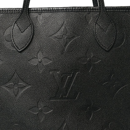 Louis Vuitton Empreinte Monogram Giant Neverfull MM Black 7 of 9