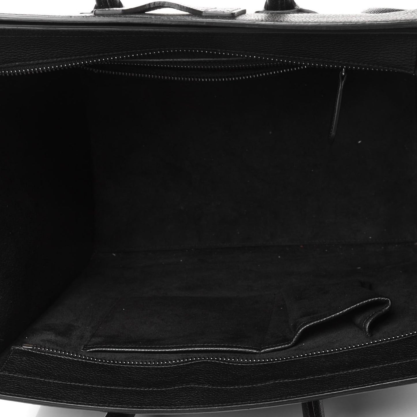 Drummed Calfskin Mini Luggage Black