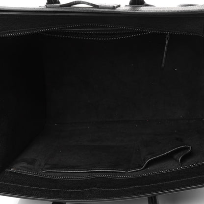 Celine Drummed Calfskin Mini Luggage Black 4 of 5