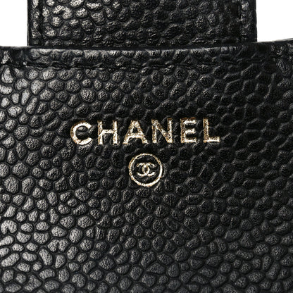 Chanel Caviar Quilted Compact Flap Wallet Black 6 of 8