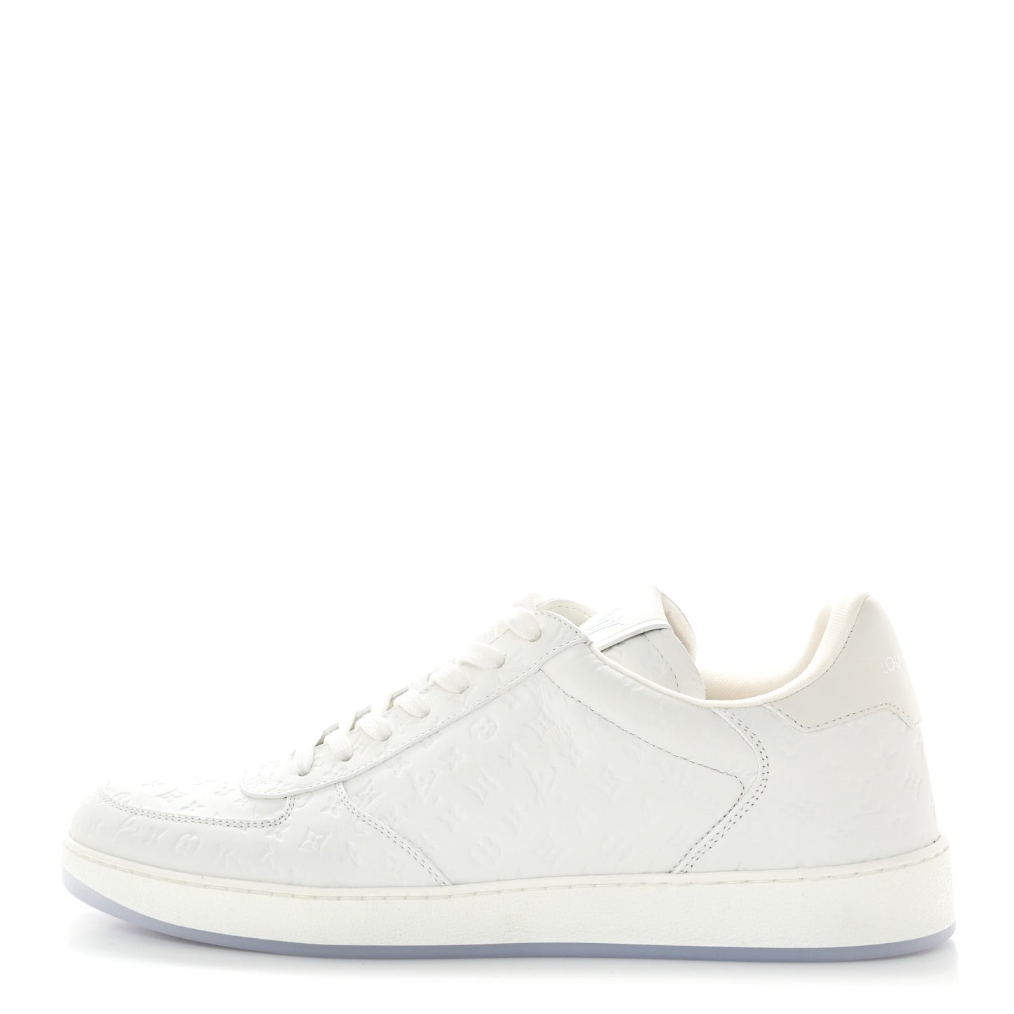 Calfskin Monogram Mens Rivoli Sneakers 9 White