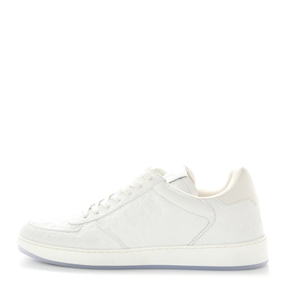 Louis Vuitton Calfskin Monogram Mens Rivoli Sneakers 9 White 1 of 11