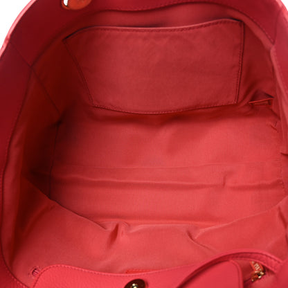 Chanel Bullskin Stitched Small Shopping Tote Pink 5 of 9