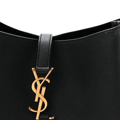 Saint Laurent Grained Calfskin Small Le 5 A 7 Soft Hobo Black 11 of 12