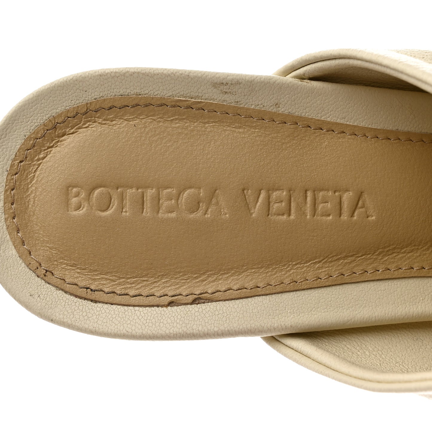 Nappa Stack Mule Sandals 37 Sea Salt