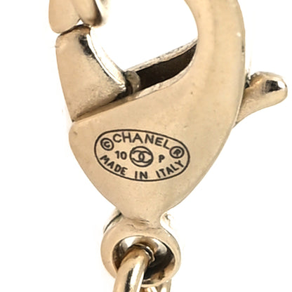 Chanel Crystal Charm CC Bracelet Gold 5 of 5