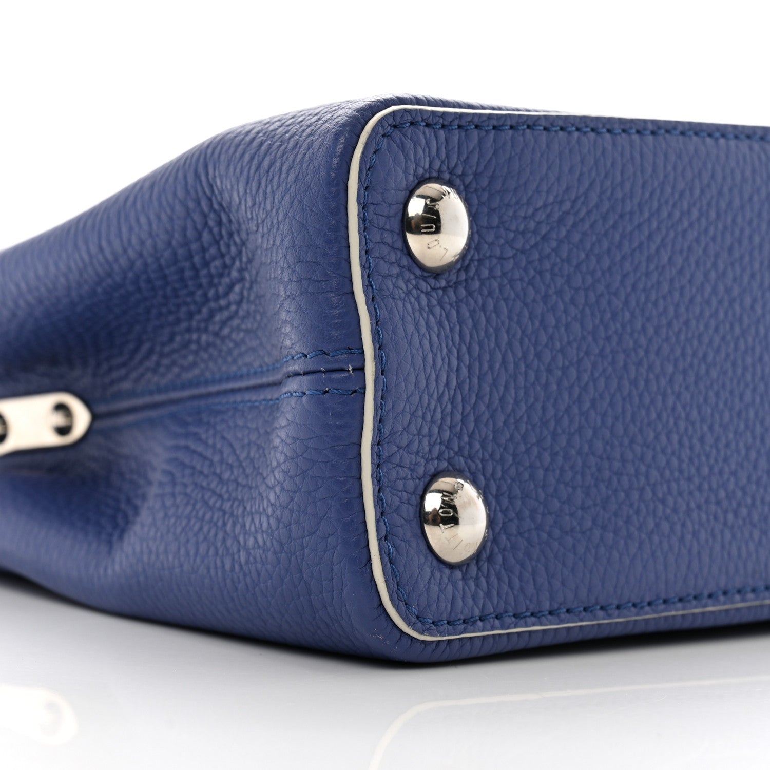 Louis Vuitton Taurillon Capucines BB Blue 9 of 12
