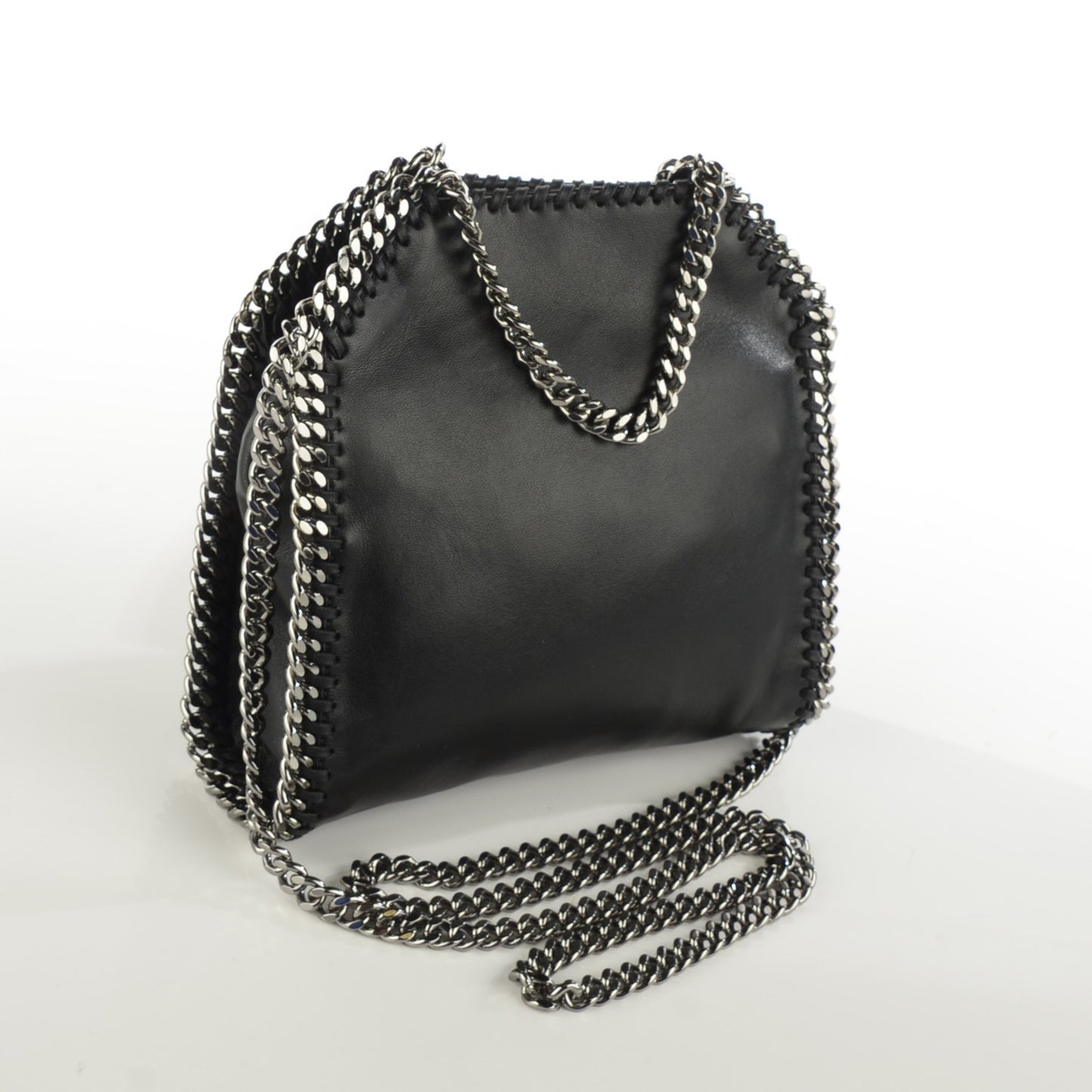 Alter Nappa Embossed Tiny Star Falabella Tote Black