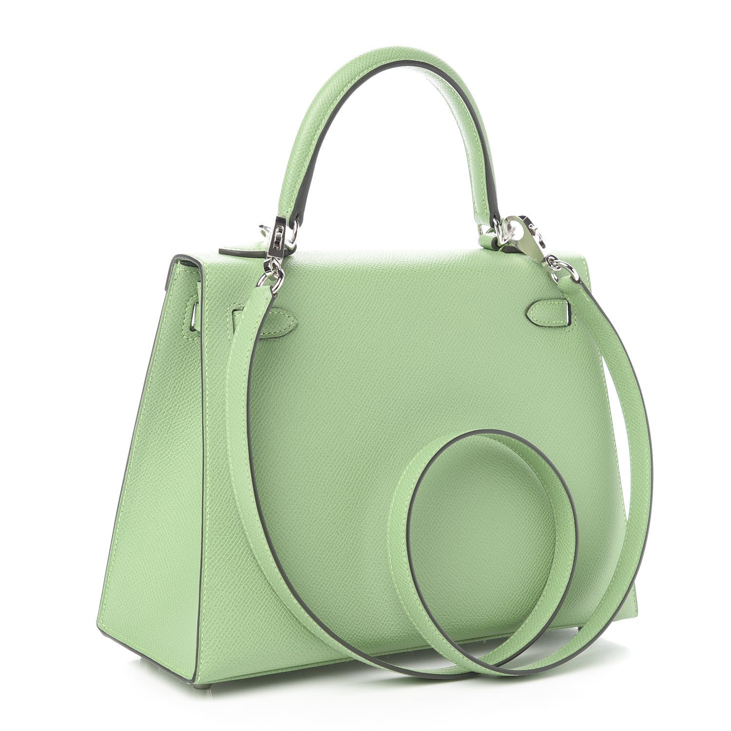 Hermes Epsom Kelly Sellier 25 Vert Criquet 2 of 10