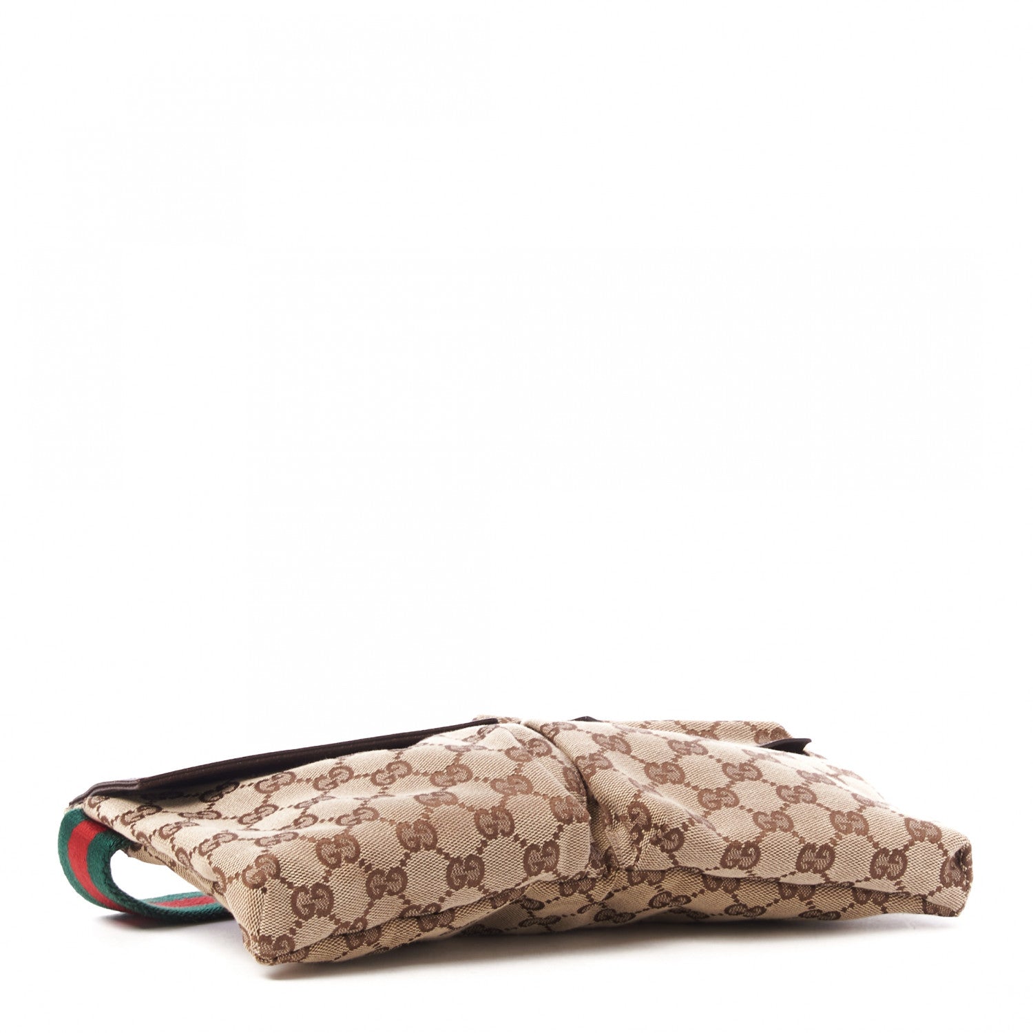 Gucci GG Monogram Double Pocket Belt Bag Dark Brown 4 of 8