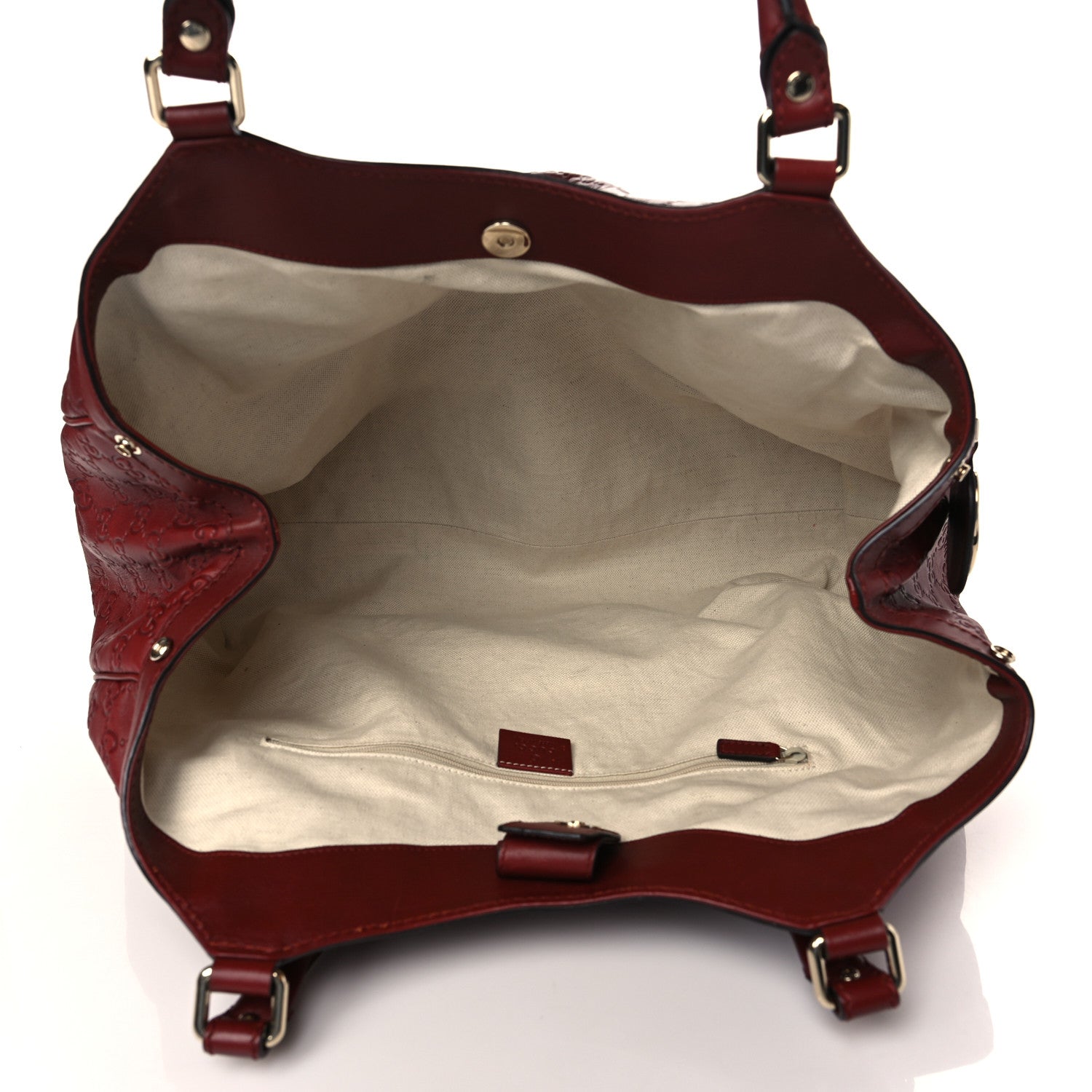 Gucci Guccissima Large Sukey Tote Red 4 of 7