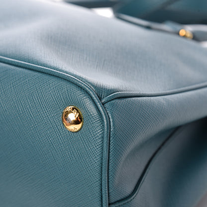 Prada Saffiano Small Galleria Double Zip Tote Ottanio 11 of 12