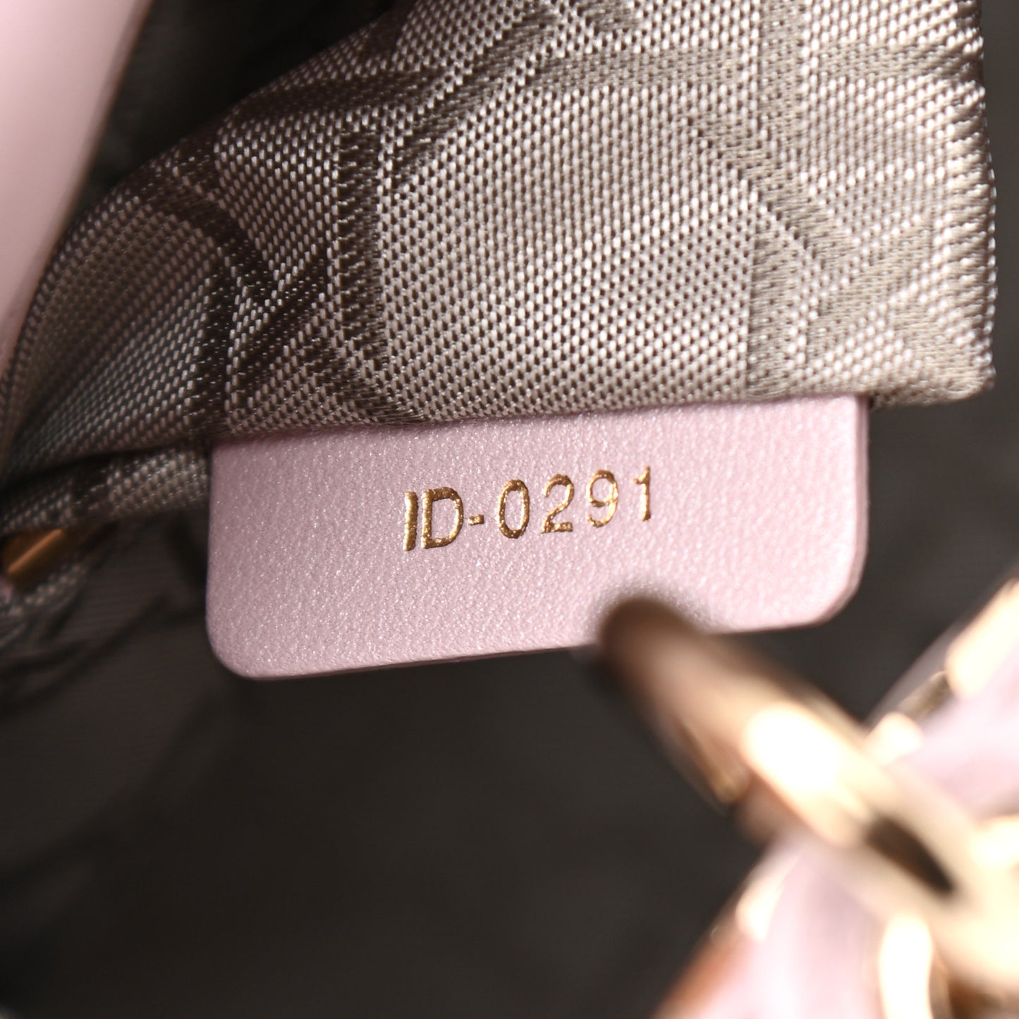 Metallic Lambskin Cannage Mini Lady Dior Lotus